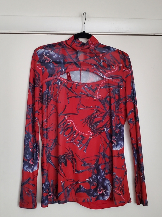 Her Universe Tops - Marvel Her Universe Venom Mesh Cutout Long Sleeves Top